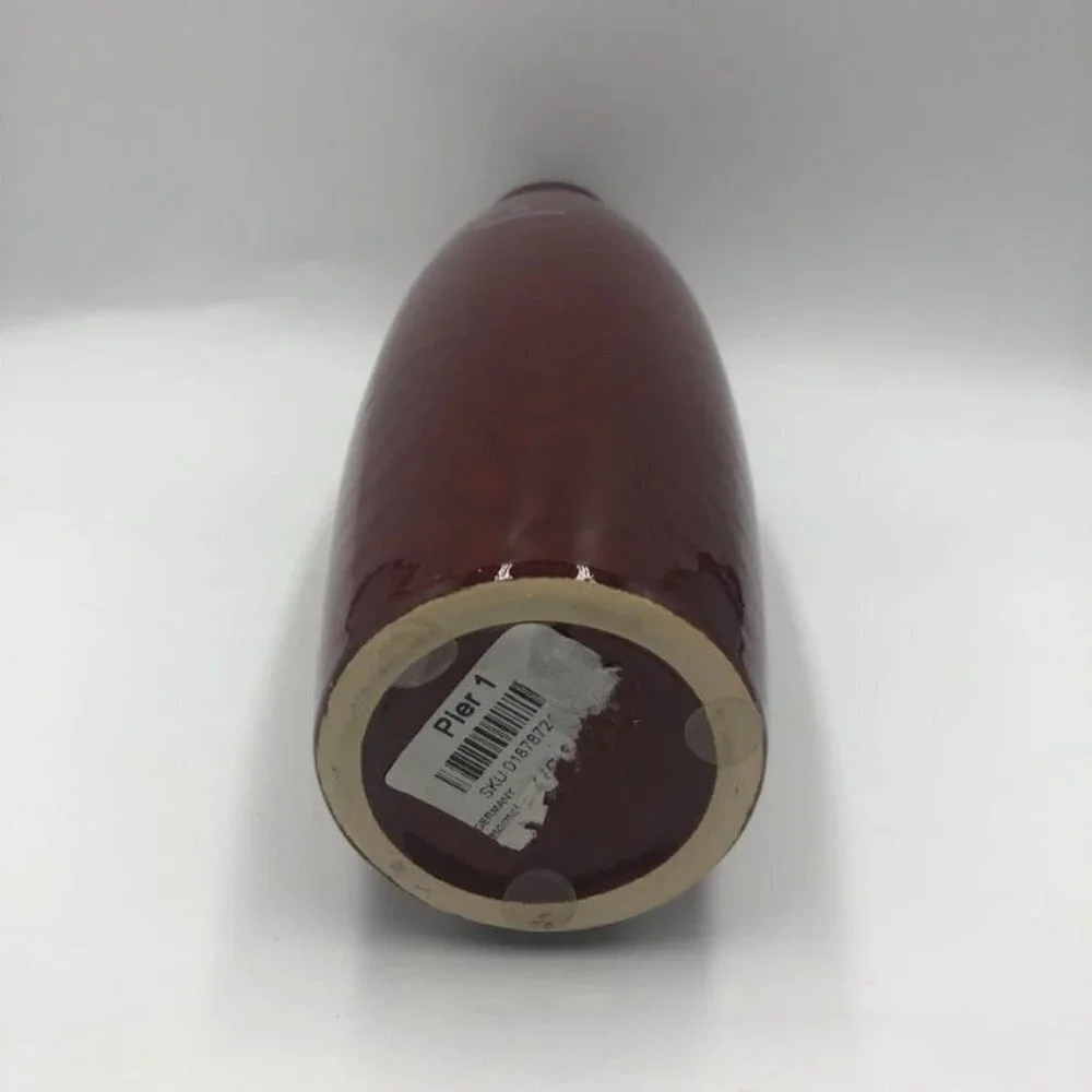 AMANO Made in Germany Scheurich RARE Red Oxblood Vase Pier 1 Imports Décor